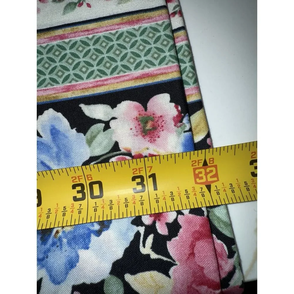 Vintage Pillow Cases (2) Floral Stripes Cottage Core Pink 32x20.5” Standard